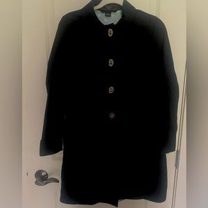Coach Turnlock Closure Navy Coat